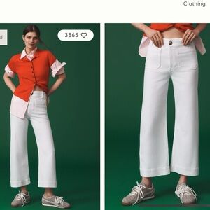 The Colette Crop Wide-Leg Jeans by
Maeve Size 30